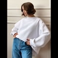 thumbnail image 4 of Sudadera de Mujer con Cuello Redondo de Gran Tamaño Y2K, Suéter de Moda de Otoño e Invierno, Jersey. L, 4 of 10