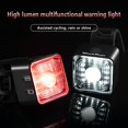 thumbnail image 4 of LEEYNEER 1 Pce Lumière de Vélo Haute Luminosité Cinq Vitesses Réglables USB Charge Lumière Arrière Rouge Assistée Conduite Intrépide dans le Noir Capteur Intelligent Avertissement de Frein design compact Excellent Cadeau, 4 of 6