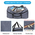 thumbnail image 3 of Uxcell 29x9.8x19" Camp Chair Replacement Bag Extra Large Waterproof Storage Bag Gray, 3 of 7