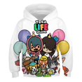 thumbnail image 1 of Sudadera con capucha Toca Life World para niños, ropa de salón de Anime de gran tamaño, 3D, creador de juguetes virtuales, misma sudadera informal para niños, otoño, 1 of 4