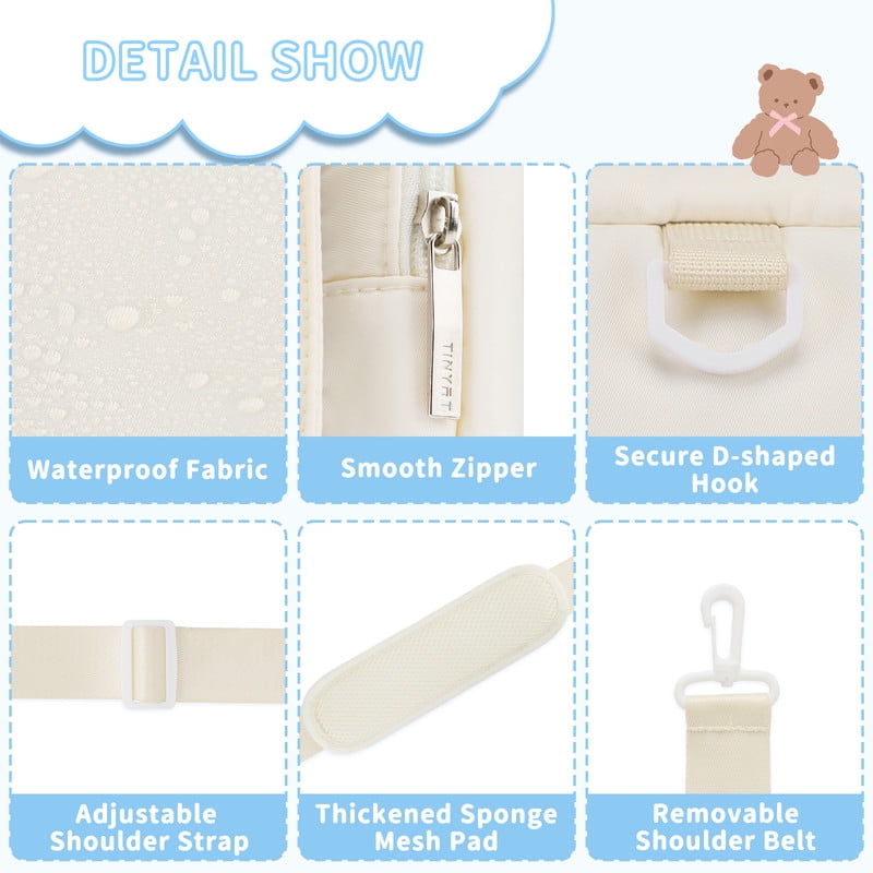 TINYAT Backpack for Women Cute Crossbody Bag DIY Kawaii Anime Y2K Cat Ita Bag for Shop Concert College White-blue