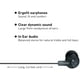 thumbnail image 2 of Auriculares Panasonic ErgoFit In Ear RP HJE120 K sonido dinámico cristalino ajuste ergonómico cómodo 9 mm negro, 2 of 3