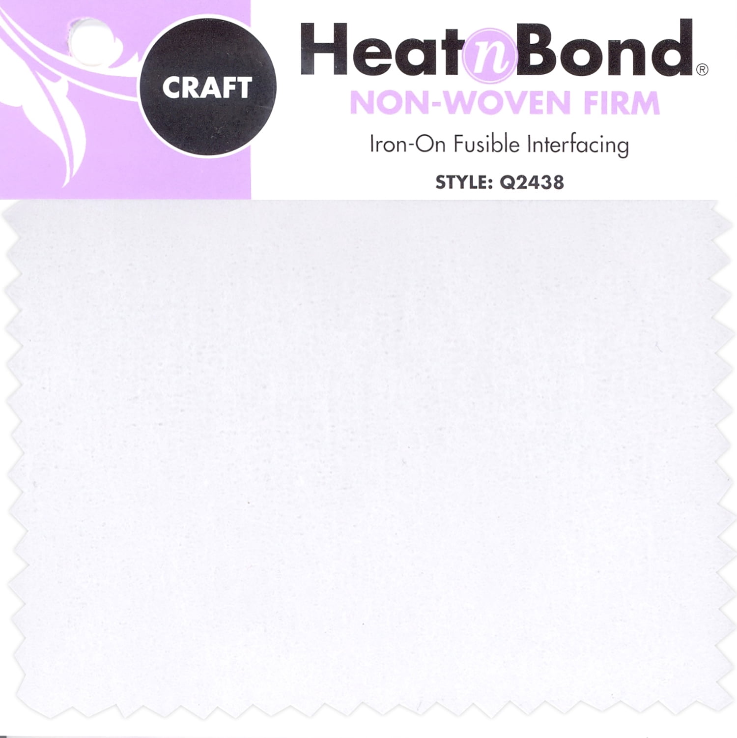 HeatnBond Fusible Craft Firm Non-Woven Fabric Interfacing, White, 20" x 25 yd Bolt