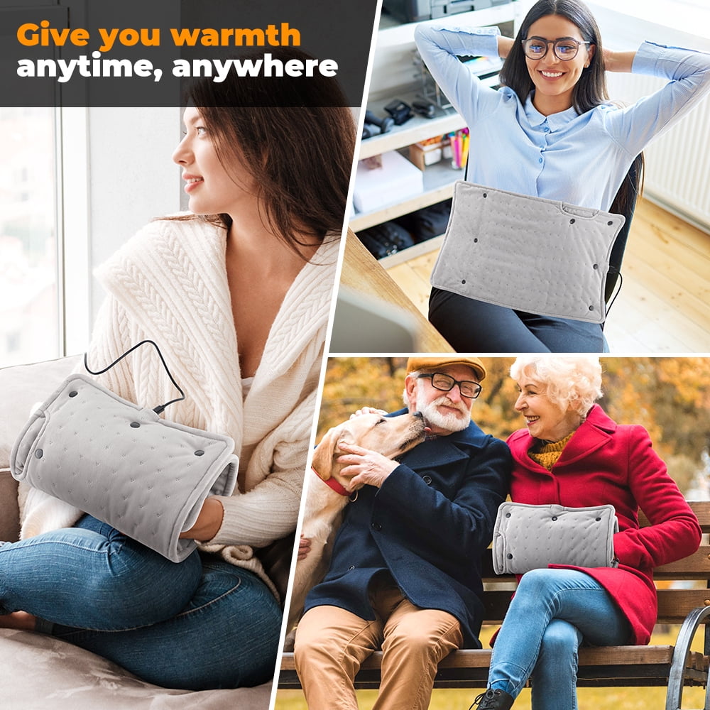 Electric Heating Pad Hand Warmer, USB Plug-in Heating Pouch, Heated Gloves Handwarmers Bag for Women Men Elde, Waterless Hand Warming Artifact in Winter