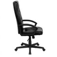 thumbnail image 4 of Flash Furniture High Back Black LeatherSoft Executive Swivel Office Chair with Arms, 4 of 4