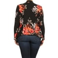 thumbnail image 4 of Women's Casual Plus Size Blazer Long Sleeve Open Front Solid and Print, 4 of 5