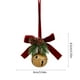 thumbnail image 3 of Adorno de campanas de hierro para árbol de Navidad | Lazo de terciopelo rojo | Decoración festiva de las fiestas | Metal duradero, sonido nítido, colgado sin complicaciones | 3,5 pulgadas | Detalles, 3 of 6