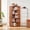 Dark Oak, variant on 65"H Sturdy MDF Storage Shelves, Book Organizer with Anti-tip Structure, Bookshelves with Hollow Grid Design for Home Office Study Use, Light Gray