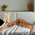 thumbnail image 3 of Poodle Soft Flannel Fleece Throw Blanket, Puppies Cozily Posing on a Plain Background Animal Lover, Cozy Plush for Indoor and Outdoor Use, 60" x 80", Pale Caramel Sand Brown, by Ambesonne, 3 of 5