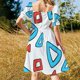 thumbnail image 5 of Vestido de oración de manga corta, falda de verano, ropa para mujer, vestido de cumpleaños para mujer, vestido de lujo 2025, 5 of 7