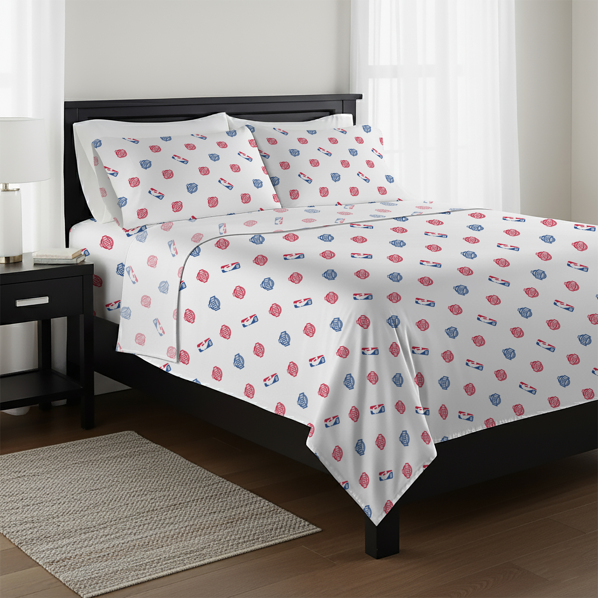 NBA Multi Team E W Split Full Sheet Set