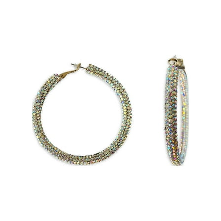 No Boundaries Multicolor Crystal Hoop Earrings