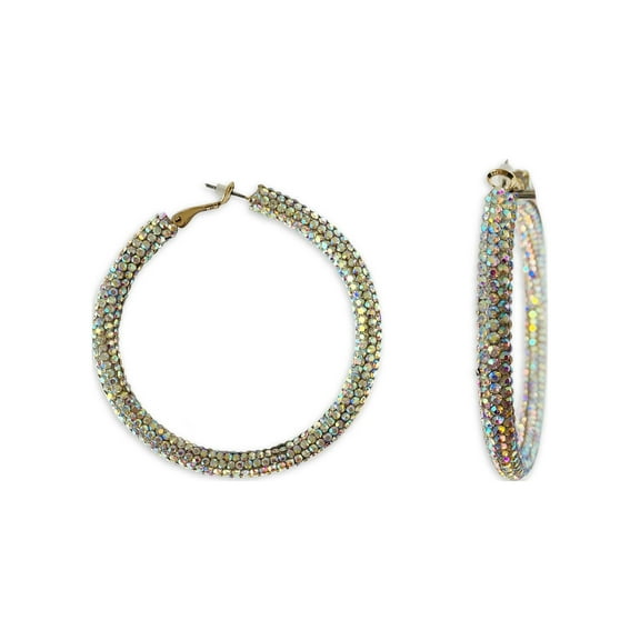 No Boundaries Multicolor Crystal Hoop Earrings