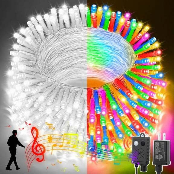 LAMPHOME Colorado Spruce Green Artificial Christmas Wreath - 600Tips，60-Inch, 200 Lights Clear Color Christmas Wreath Decoration