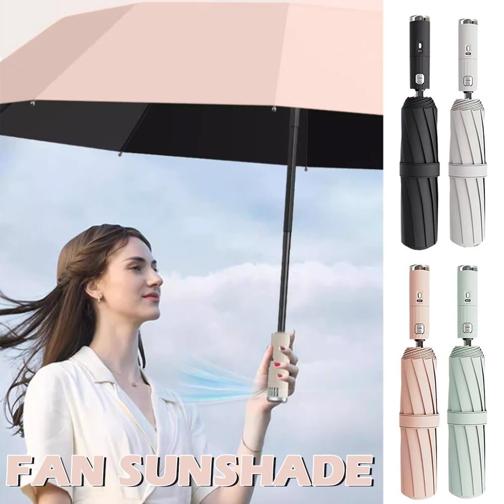 Clearance! 3 in 1 Umbrella with Fan and Mister,Portable Misting Fan Umbrella With UV Protection,Sun S with Protection Umbrella Fan,Mist W3W9