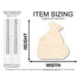 thumbnail image 2 of Unfinished Trash Bag Shape | DIY Craft Cutout | up to 46" DIY 10" / 1/8", 2 of 3
