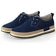 thumbnail image 4 of Zapatos de una sola capa de tamaño pequeño con cordones y agujeros de cuero estilo coreano con aumento de altura interior invisible para hombre de Four Seasons, 4 of 5