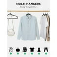 thumbnail image 3 of cozymood 50 Pack Coat Hangers,16.7 inches Heavy-Duty Plastic Hangers 360° Swivel Hook for Organizing Laundry, Coats, and Clothes, Black, 3 of 9