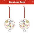 thumbnail image 2 of Cauagu Spring Flowers Birds Pattern Acrylic Christmas Pendant,1-Pack Christmas Ornaments Xmas Tree Decor Christmas Décor with Ribbon Cute Tree Hanging for Party Favors-Round Shape, 2 of 7