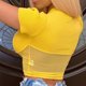 thumbnail image 4 of Fiudx Ofertas Flash Del Día Camiseta Informal de Manga Corta para Mujer, Tops Lisos, Camiseta Corta para Mujer, 4 of 7