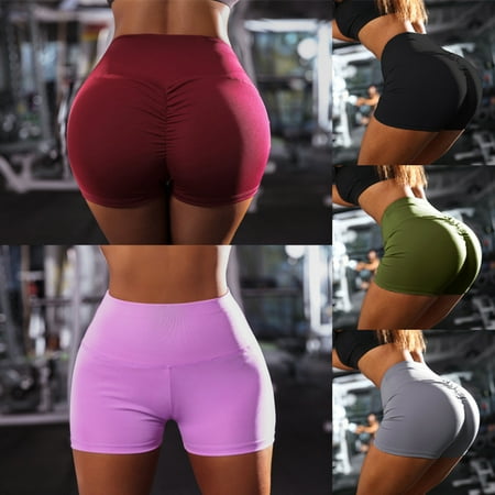 Women Hot Pants Gym Yoga Shorts Dance Sports Bodycon Stretchy Workout