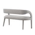 thumbnail image 4 of Modway Pinnacle Boucle Fabric Accent Bench in Taupe, 4 of 9