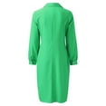 thumbnail image 4 of Sngxgn Women's Pencil Dress Office Work Dresses Party(Green,M), 4 of 9