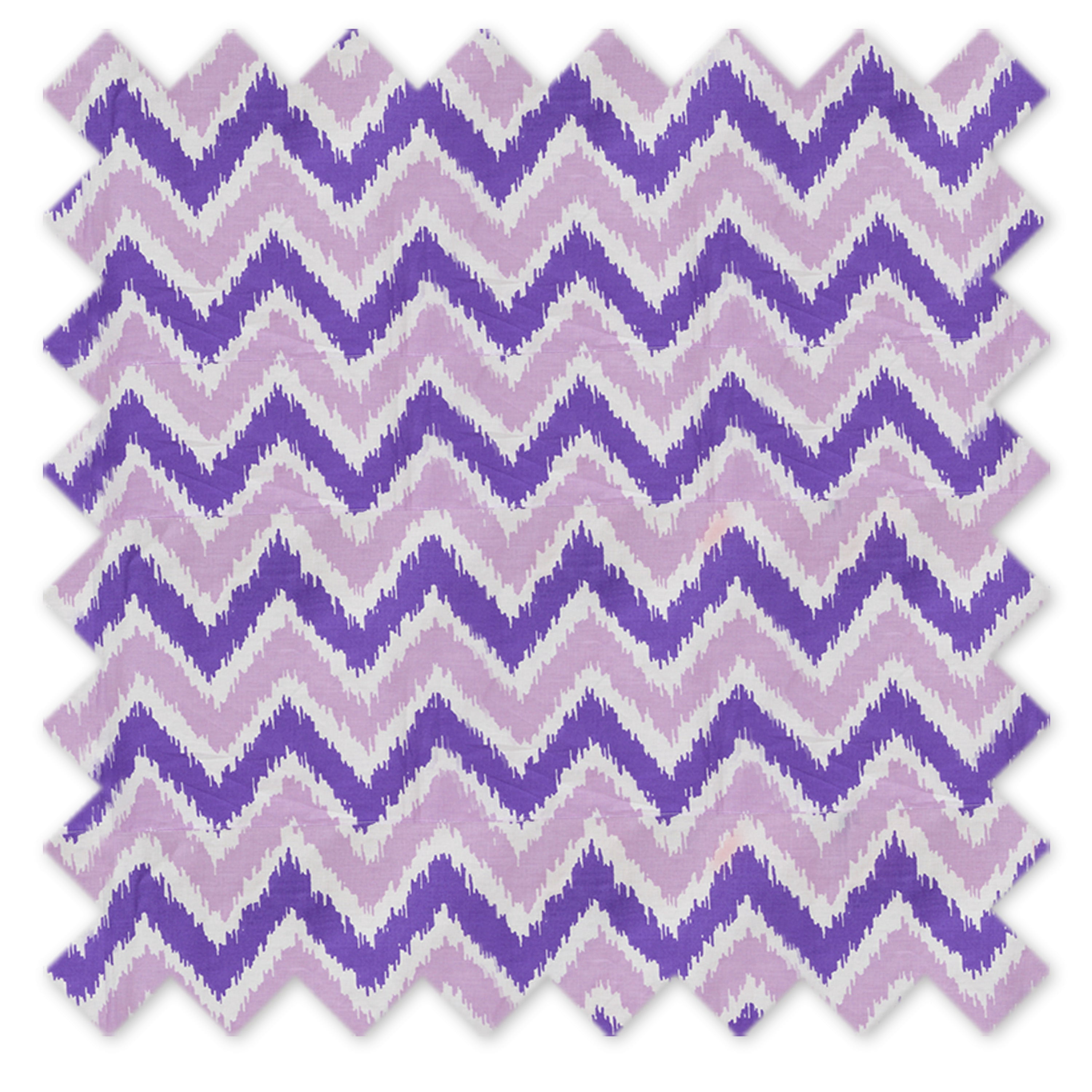 Bacati - Mix N Match Ikat Chevron/Dots Lilac Purple Musical Baby Crib Mobile