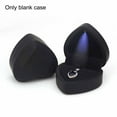 thumbnail image 2 of BToBackyard Velvet Gift Jewelry Boxes For Necklace Bracelet Display Proposal Heart-shaped Engagement Wedding With LED Light Case, 2 of 16