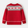 thumbnail image 3 of Toddler Little Boys Girls Christmas Sweaters Long Sleeve Ugly Sweater Knitted Pullover Xmas Jumpers Tops Christmas Gift for Kids 2-7 Years, 3 of 6