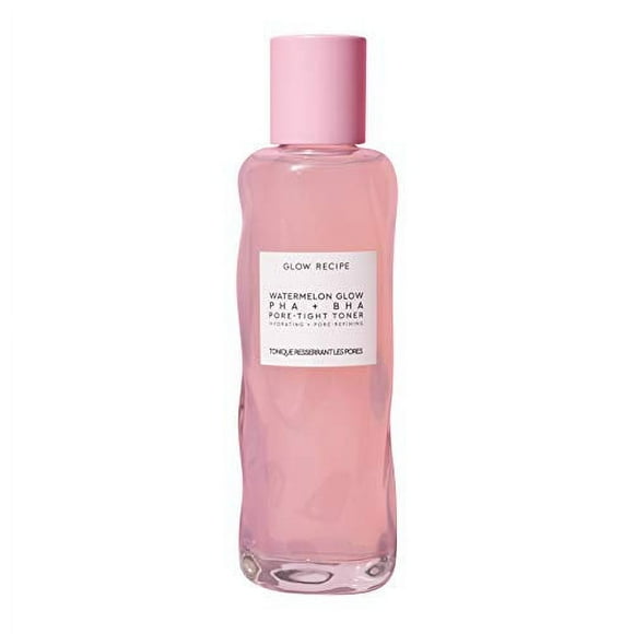 Glow Recipe Watermelon Glow PHA + BHA Pore-Tight Face Toner - PHA Hydrating Toner & BHA Exfoliant with Cactus Water, Cucumber, Tea Tree & Hyaluronic Acid for a Smooth Watermelon Glow (150ml)