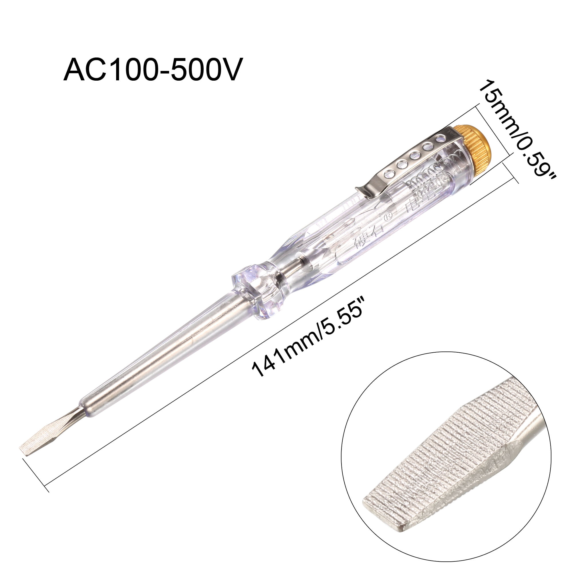 58mm drill Featured hole Slotted Phillips Electroprobe Screwdriver reliable efficacy Tester AC100-500V 