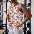 thumbnail image 5 of Daiia Strawberry1 Printed Men's Quick Dry Fit Muscle Tank Top Slim-Fit Tank Workout Tank Top Lightweight Sports Tank Top-X-Large, 5 of 7