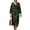 Black and Green - Leaf, variant on DISNIMO Maxi Dresses for Women Leaf Print Casual 3/4 Sleeve Dress Linen Style V Neck Shift Dress Fashion Loose Fit Midi Dresses, S