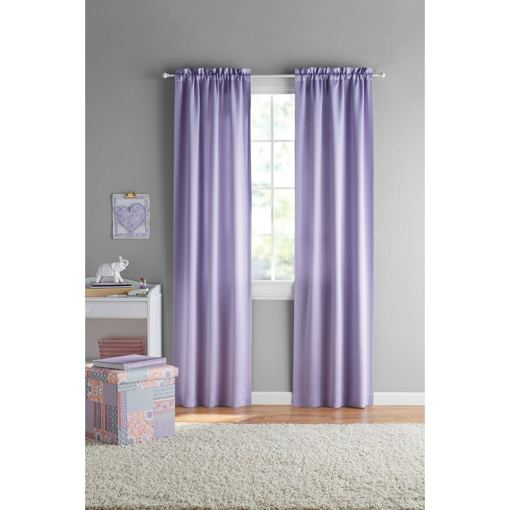 Your Zone Kids Room Darkening Curtain Panels, Set of 2