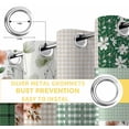 thumbnail image 6 of Boho Spring Floral Blackout Curtains for Bedroom/Living Room, Thermal Insulated Kitchen Curtains, Retro Flowers Plants Patchwork Grid Green Grommet Darkening Window Treatment Drapes 42"x63"x2, 6 of 8