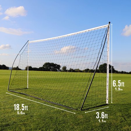 ★10％OFFクーポン 2/25-3/1★キックスター ポータブル サッカーゴール 5.6m×2m (18.5×6.5ft) 組み立て 子供 キッズ サッカー クイックプレイ 正規代理店
