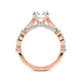 thumbnail image 5 of IGI Certified 5 Carat Oval Shape Lab Grown Diamond Engagement Ring | 14K Rose Gold | Larisa Side Stone Diamond Ring | FG-VS1-VS2 Quality Friendly Diamonds, 5 of 5