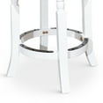 thumbnail image 4 of Cterwk 30" Bar Stool Black Fabric Seat, White, 4 of 5