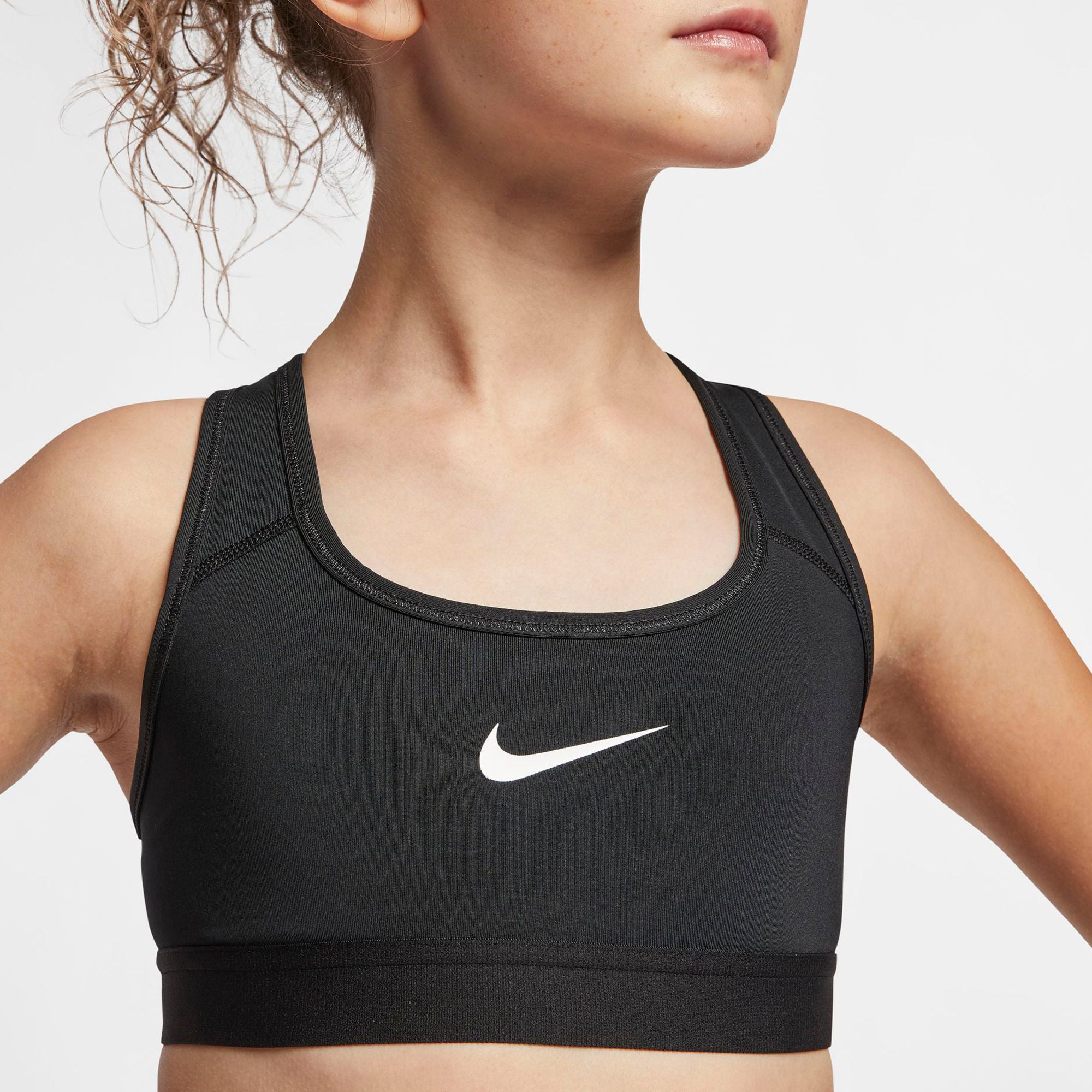 Nike Girls' Pro Solid Sports Bra - Walmart.com