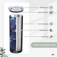 thumbnail image 5 of 20oz Stainless Steel Mug, Demon Slayer Tokitou Muichirou Coffee Cup Vacuum Insulated Tumbler Double Wall, 5 of 7