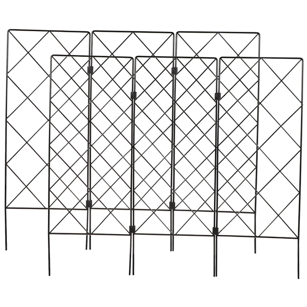 Mobestech 2Pcs Iron Plant Trellis Black Vine Climbing Rack for Indoor and Outdoor Garden Plants