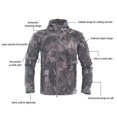 thumbnail image 3 of Chaqueta de exterior para hombre, 3 en 4 para desplazamientos al aire libre, además de forro polar y chaqueta gruesa resistente al viento y cálida para fuerzas especiales, pitón negro, XL, 3 of 5