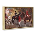 thumbnail image 3 of Stupell Industries Eclectic Vintage Horses & Jockeys Gold Floating Frame Canvas Art, 31 x 21, by Tina Higgins Designs Inc., 3 of 9