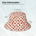 thumbnail image 4 of Vsdgher Hand Drawn Tomatoes Print Bucket Hat for Men&Women Bucket Hat Reversible Summer Double-Side-Wear Travel Gardening, Beach, Camping, Hiking, Fishing Cap, 4 of 5