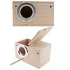 2Pc Parakeet Nest Box Budgie Nesting House Breeding Box for Lovebird