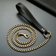 thumbnail image 6 of W/W Lifetime 4.3ft Strong Chew-Proof Metal Stainless Steel Gold Training Walking Pet Dog Chain Leash, 6 of 6