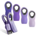 thumbnail image 1 of HAHDAXIA 5 Pc Chip Bag Clips- Kitchen Clips, Magnetic Chip Clips for Bags, Food Bag Clips with Airtight Seal (Lavender), 1 of 5