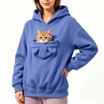 thumbnail image 5 of UOCUFY Pet Pouch Hoodie for Women Cat Dog Carrier Hoodies Carrying Pet Pocke Light Blue,Size M, 5 of 6