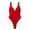 Red, variant on vigerkar Women's Sexy Plunging V Neck Bathing Suit Open Back One Piece Swimsuits (Red, L)